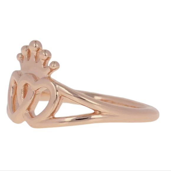 AUTHENTIC PANDORA ROSE GOLD REGAL HEARTS RING SIZE 7 - Picture 2 of 6